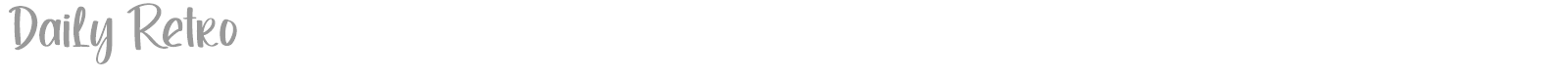 Daily Retro font preview